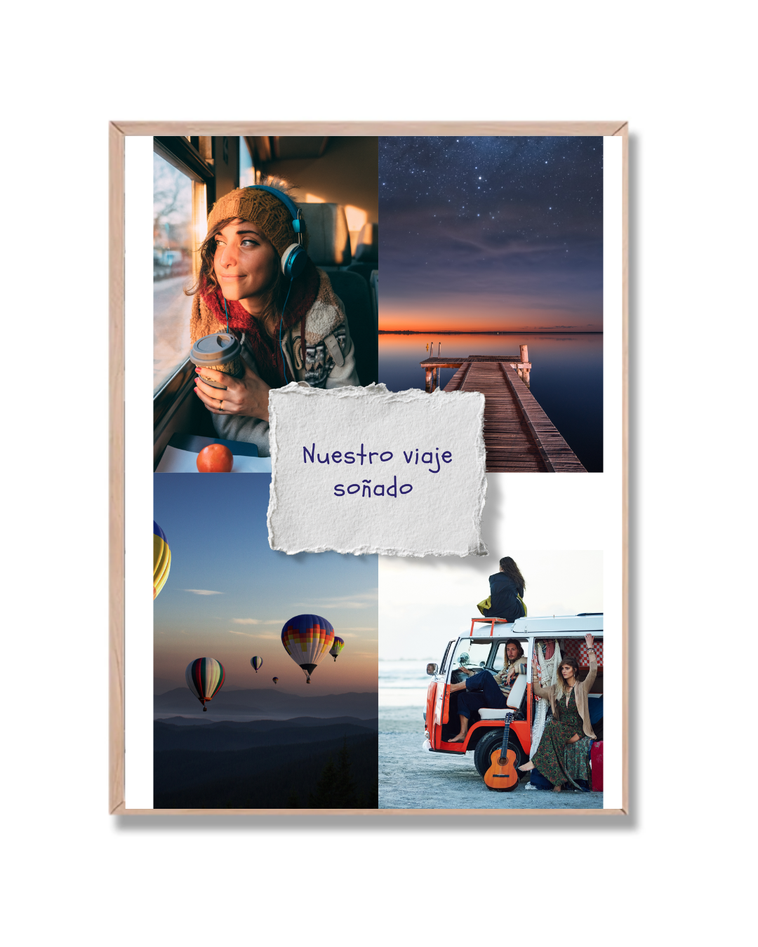 Viaje con 4 fotos tuyas a elección