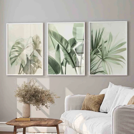 Set de 3 Hojas Tropicales