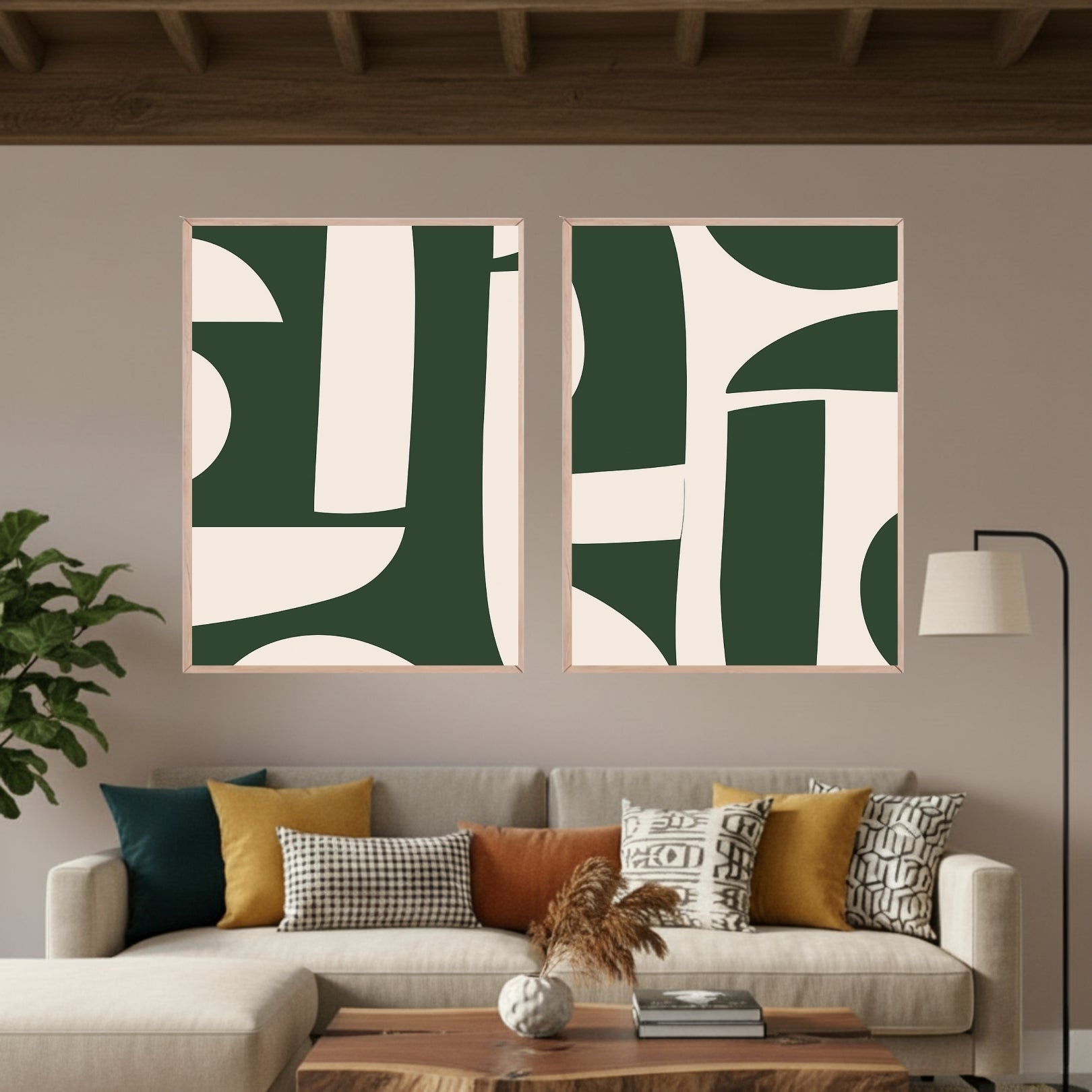 Set de 2 Abstracto #7