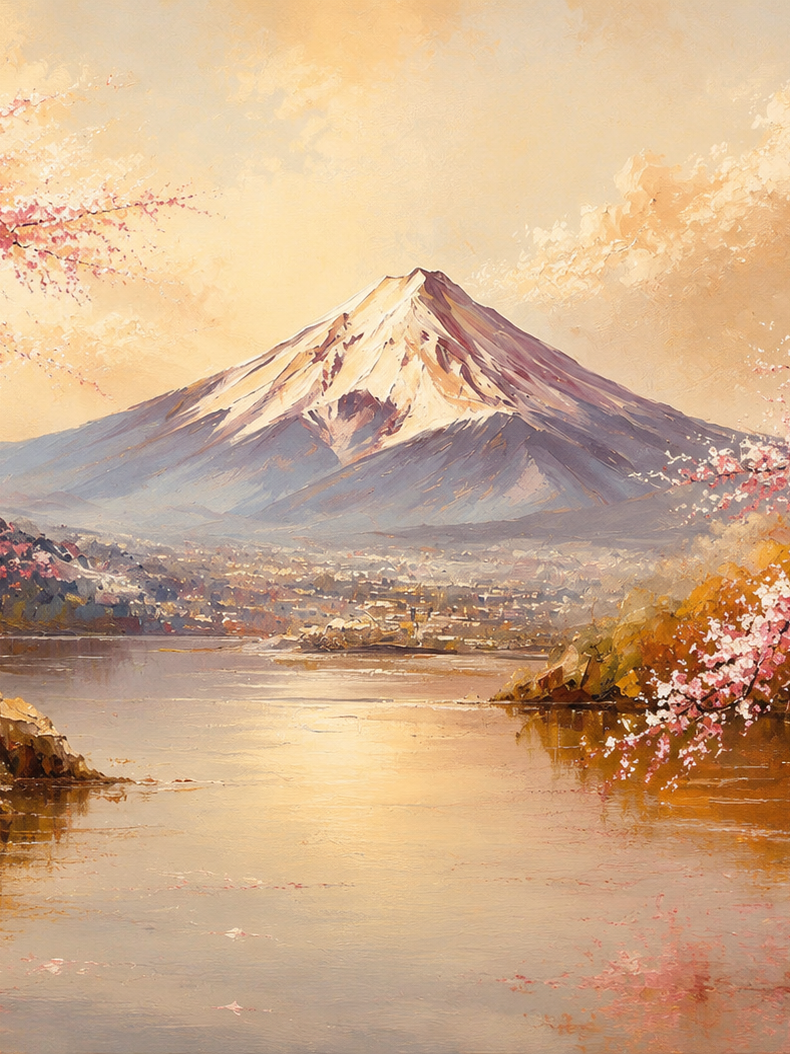 Lago Montaña Atardecer