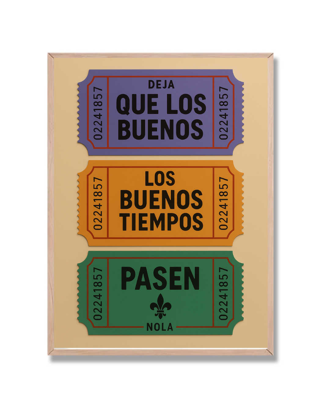 Ticket Buenos tiempos