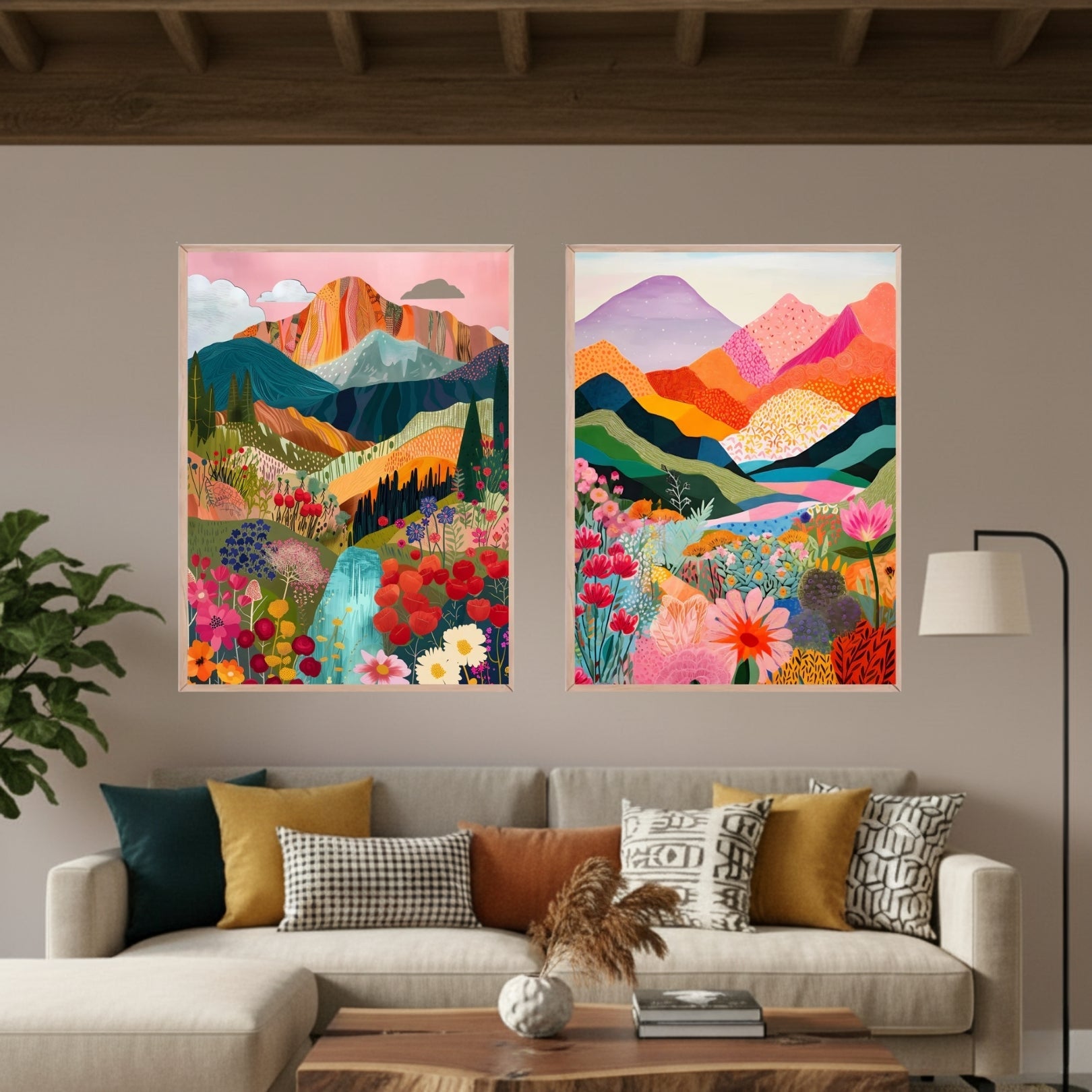 Set de 2 Montaña Color