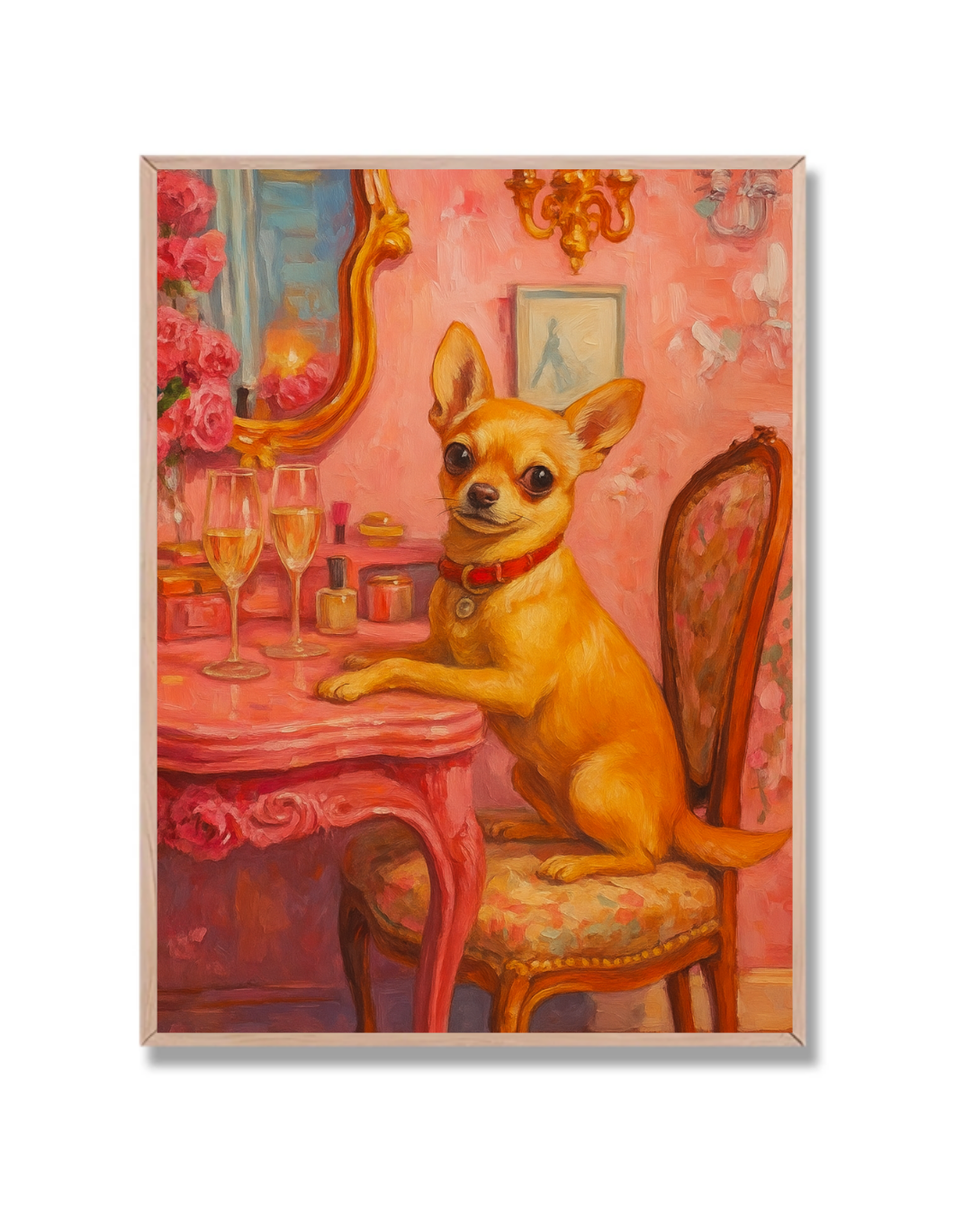 Chihuahua en tocador