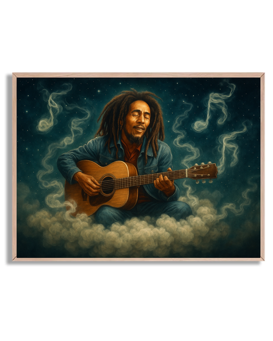 Bob Marley en las nubes