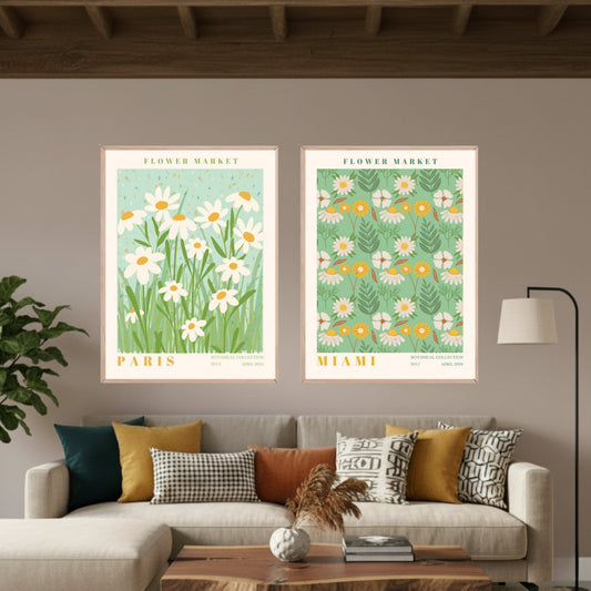 Set de 2 Flower Market #1