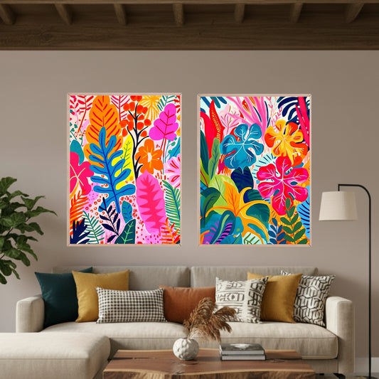 Set de 2 Tropical Colorful