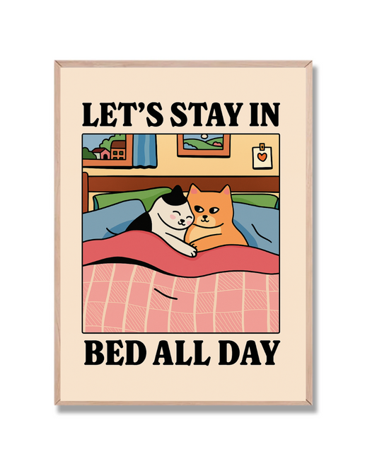 Gatos en la cama