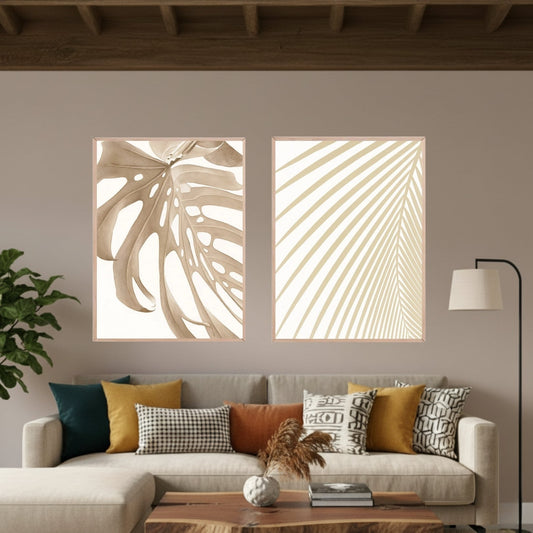 Set de 2 Palmera Beige