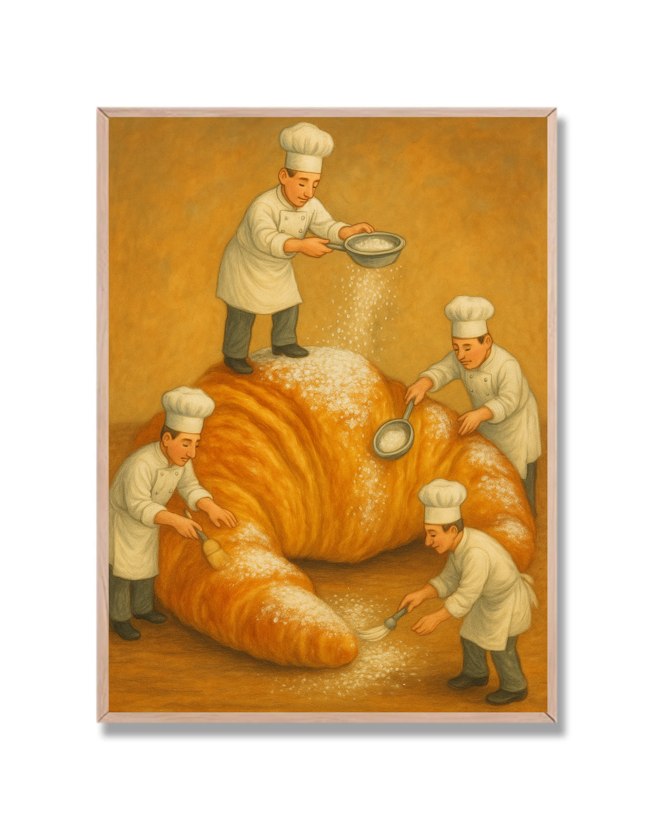 Chefs croissant gigante