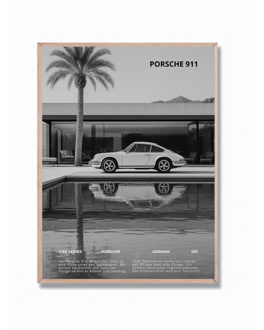 Black and White Porsche 911 #1