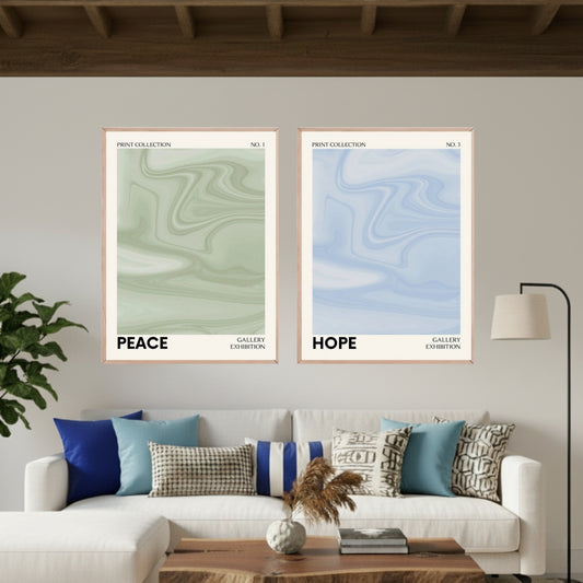 Set de 2 Peace and Hope