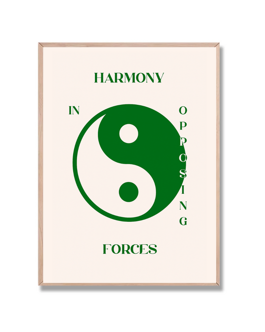 Yin yang en verde