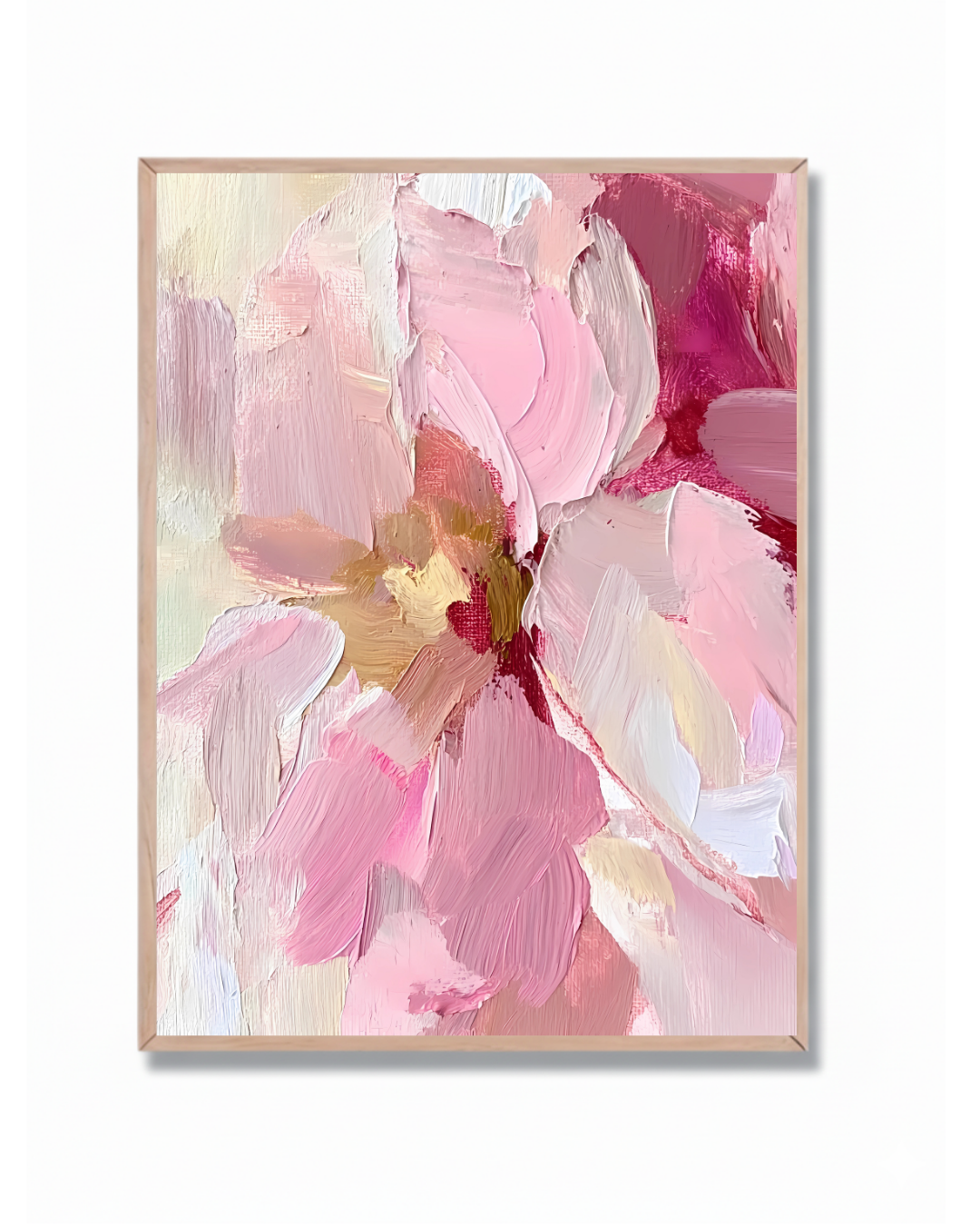 Flor abstracta rosa #3