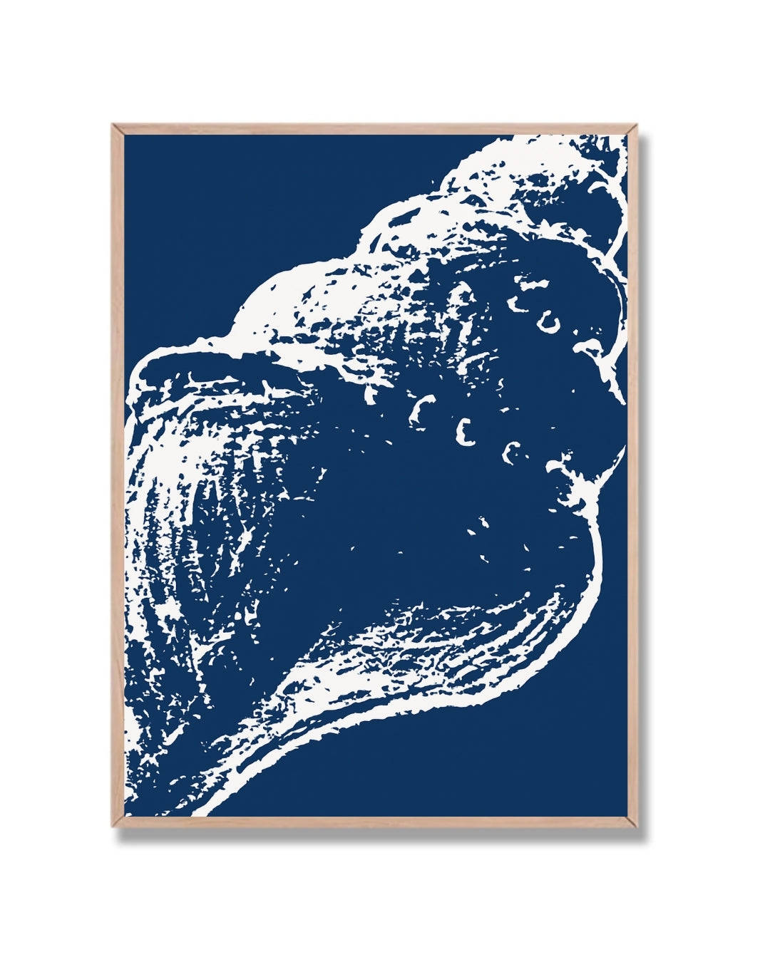 Caracol blanco y azul