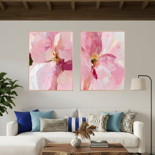 Set de 2 Flores Rosa