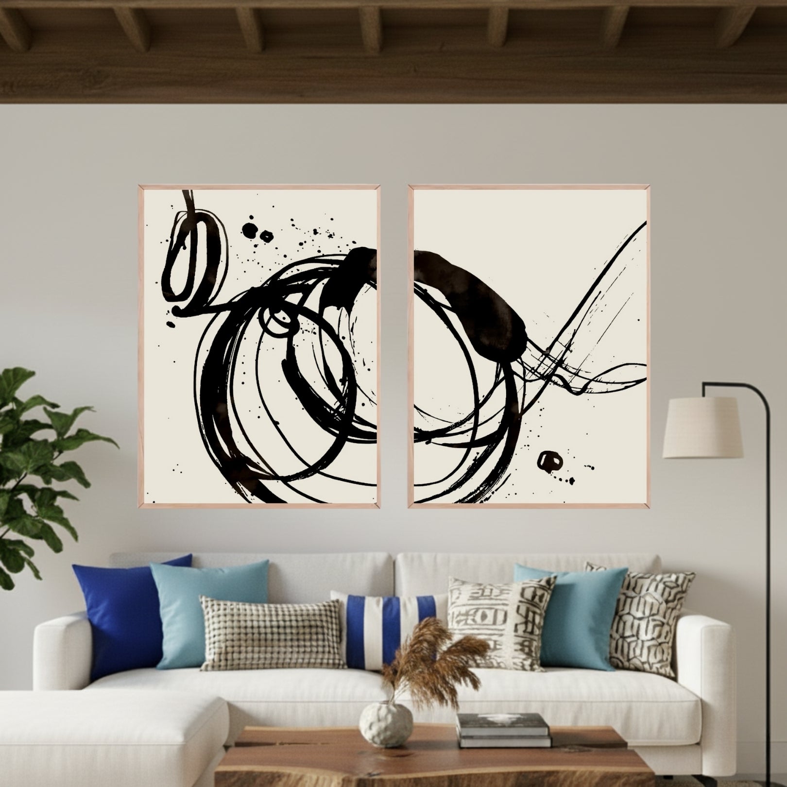 Set de 2 Abstracto #48