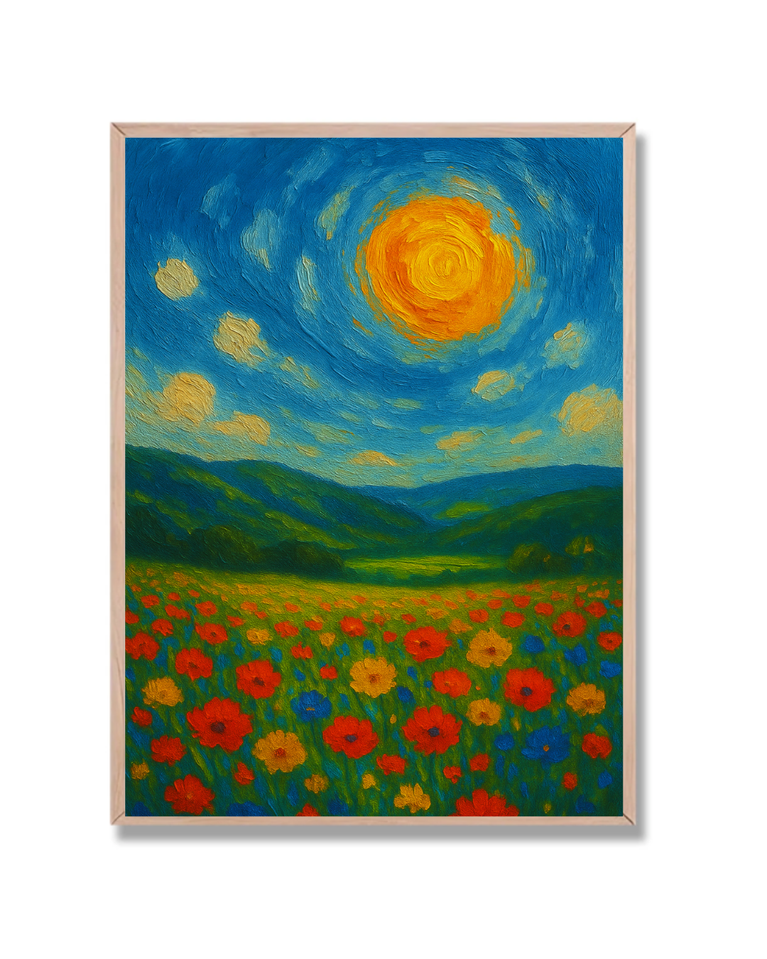 Flores bajo el sol