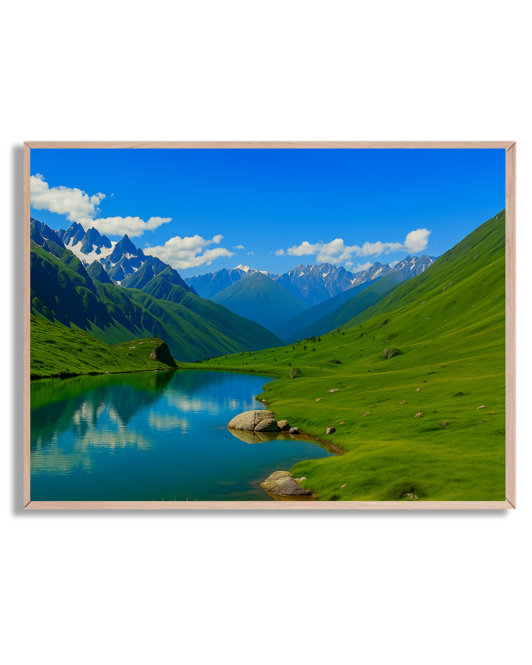 Lago entre montañas