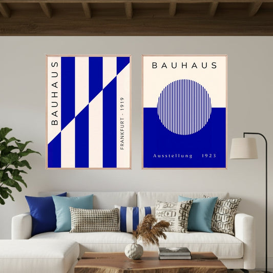 Set de 2 Bauhaus Azul