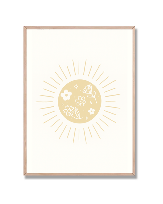 Sol con Flores