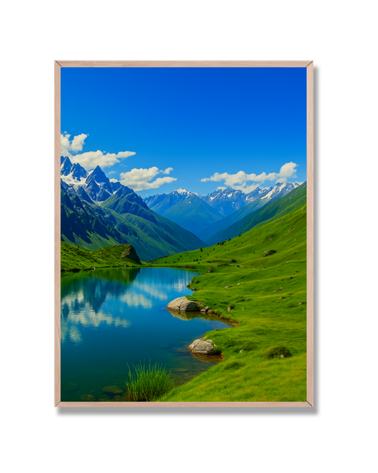 Valle con lago