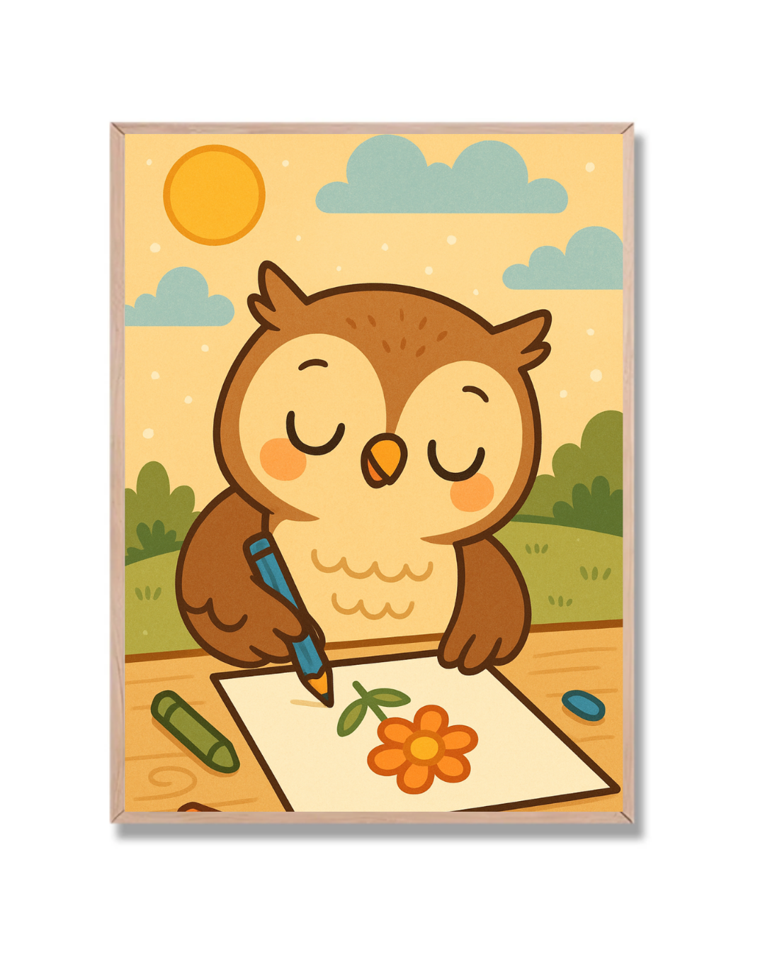 Buho Pintando Infantil