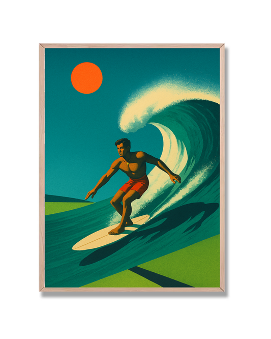 Surfista en la ola