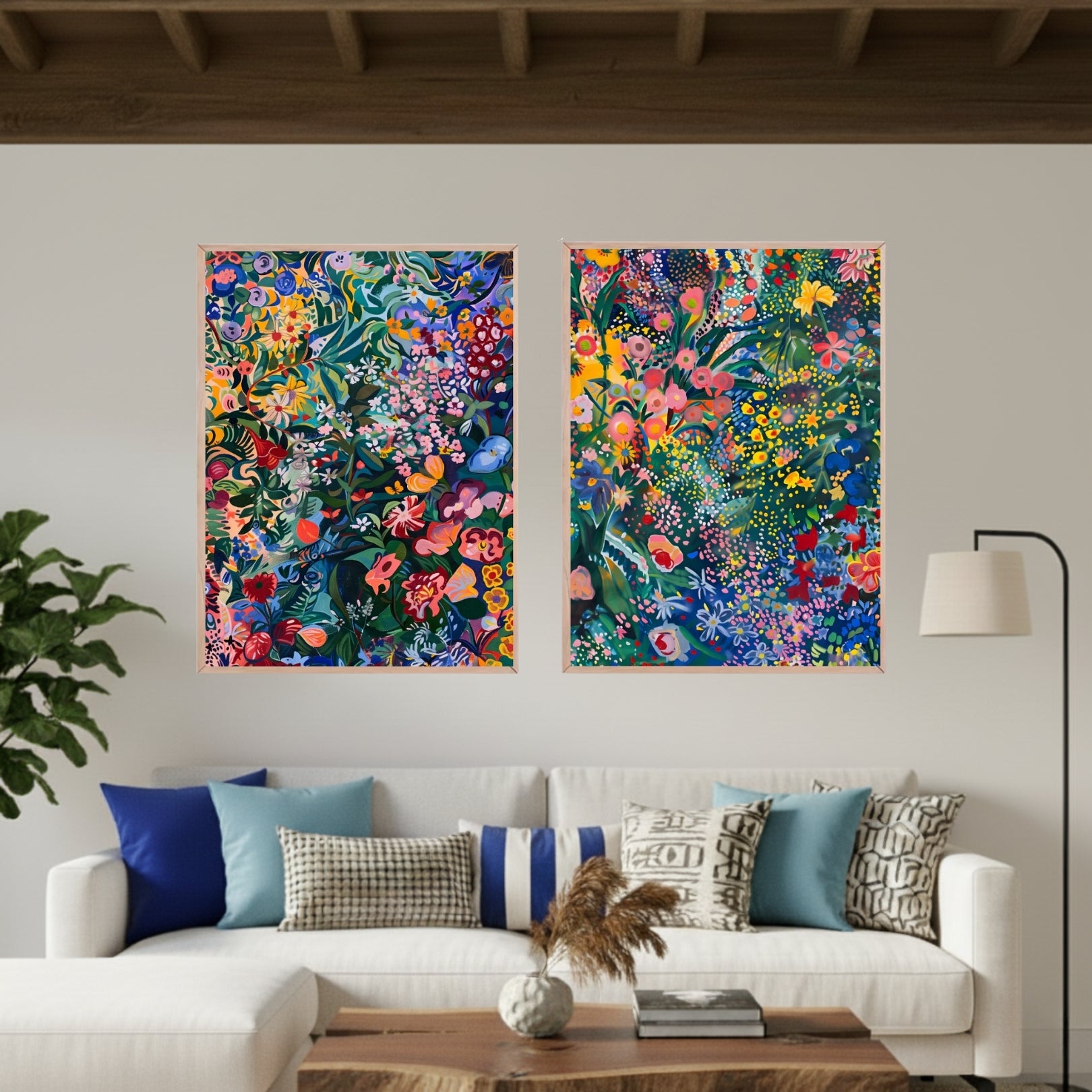 Set de 2 Gustav Klimt Jardín