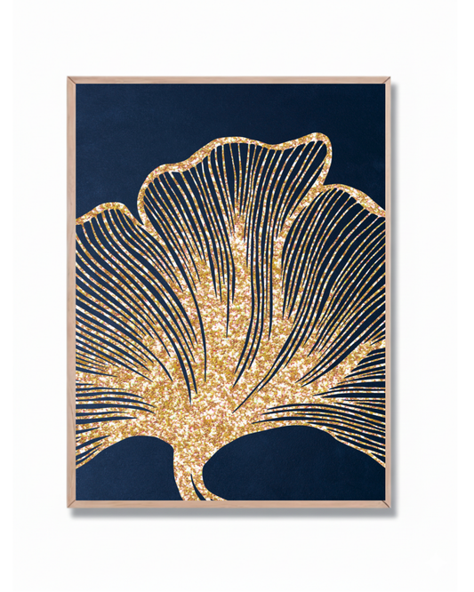 Hoja Dorada abstracta #3