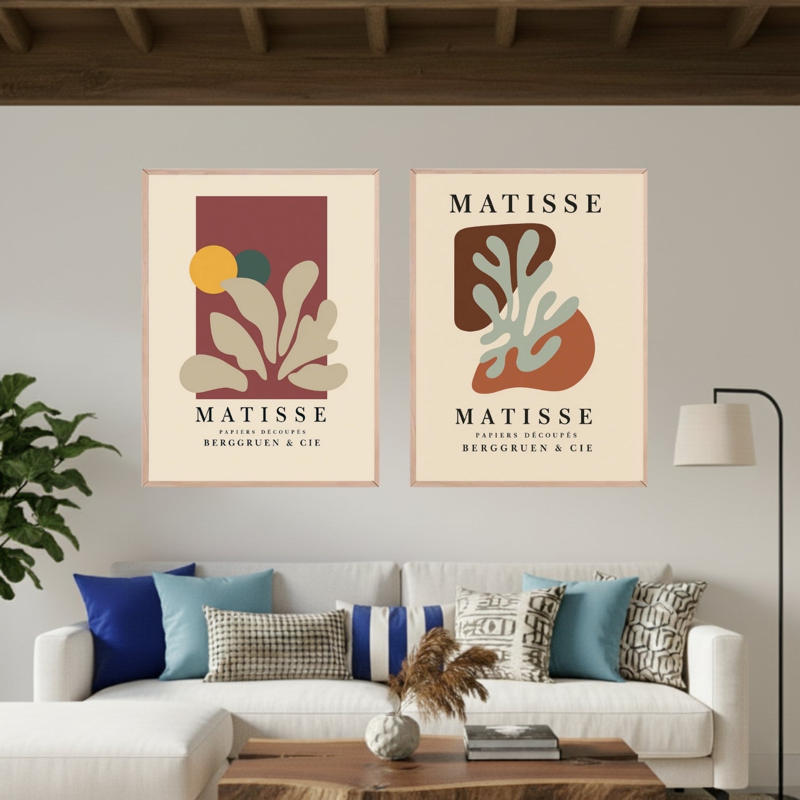 Set de 2 Matisse Marrón