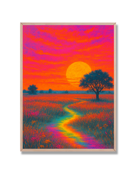 Camino al atardecer