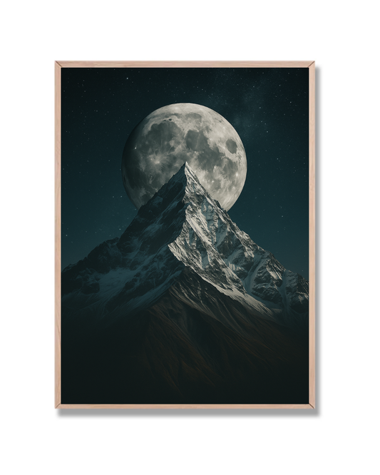 Cima bajo la luna