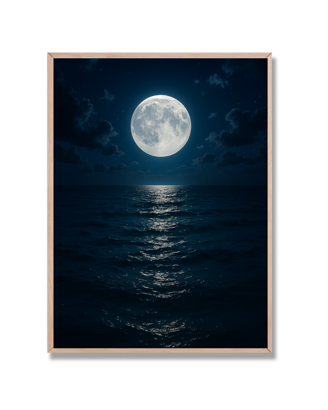 Luna sobre el mar