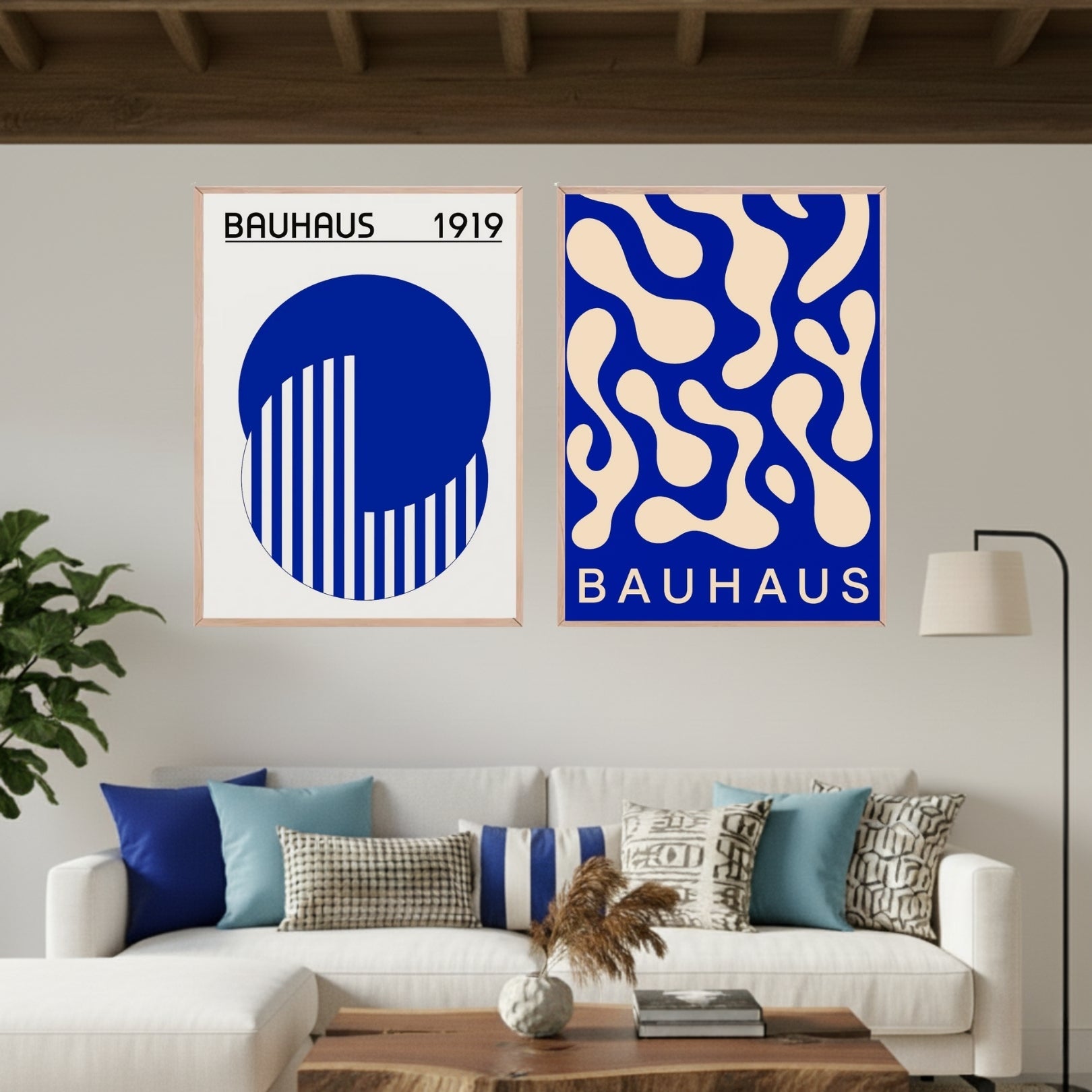 Set de 2 Bauhaus Azul #2