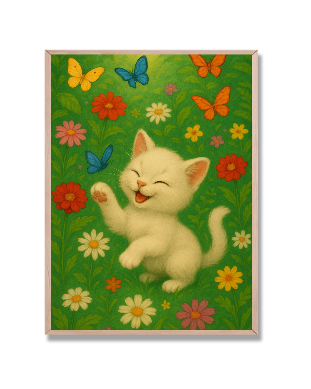 Gatito y Mariposas