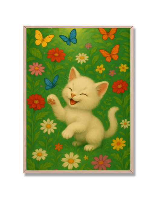 Gatito y Mariposas