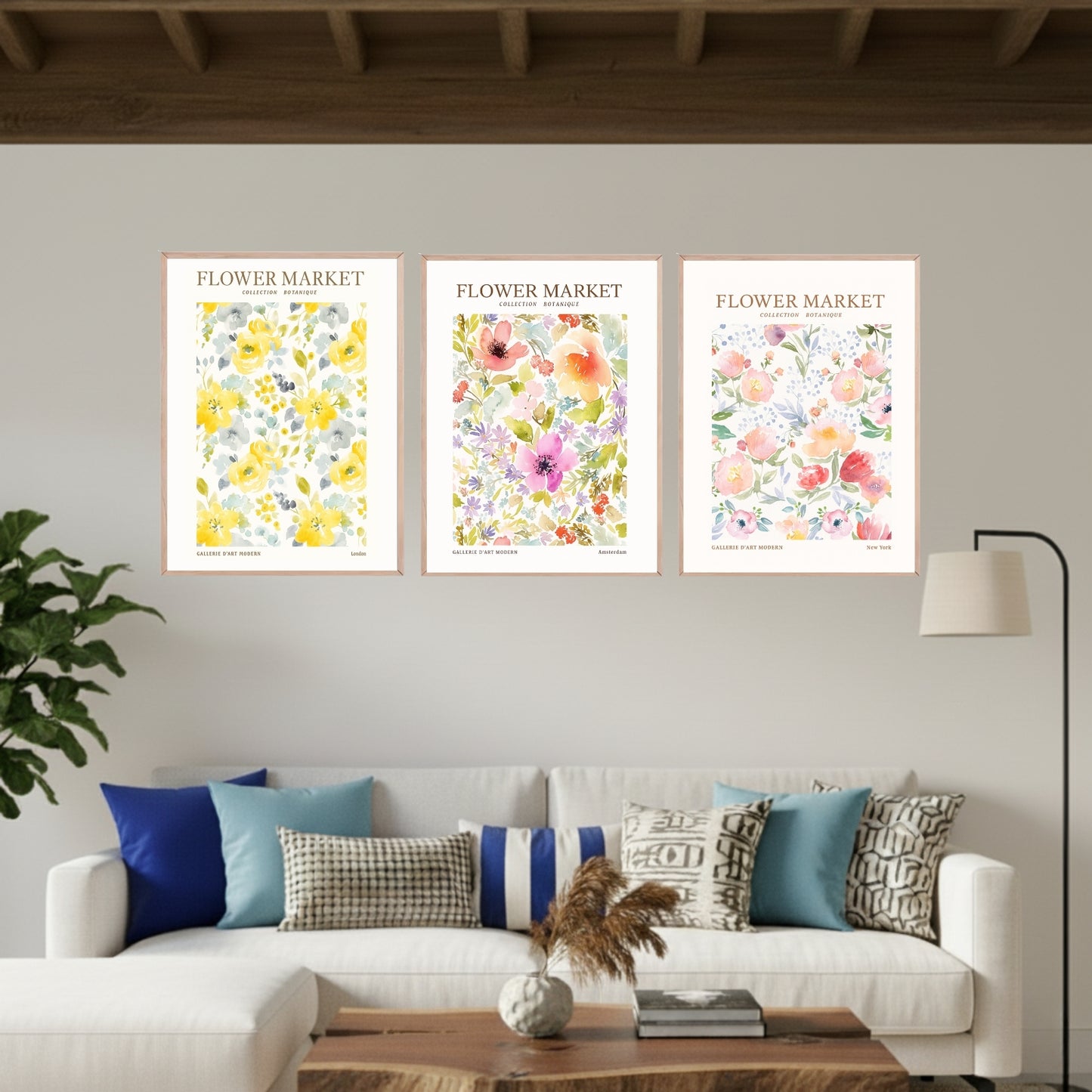 Set de 3 Flower Market