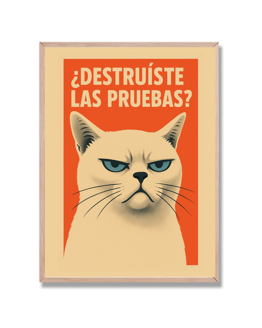 Gato destruiste las pruebas