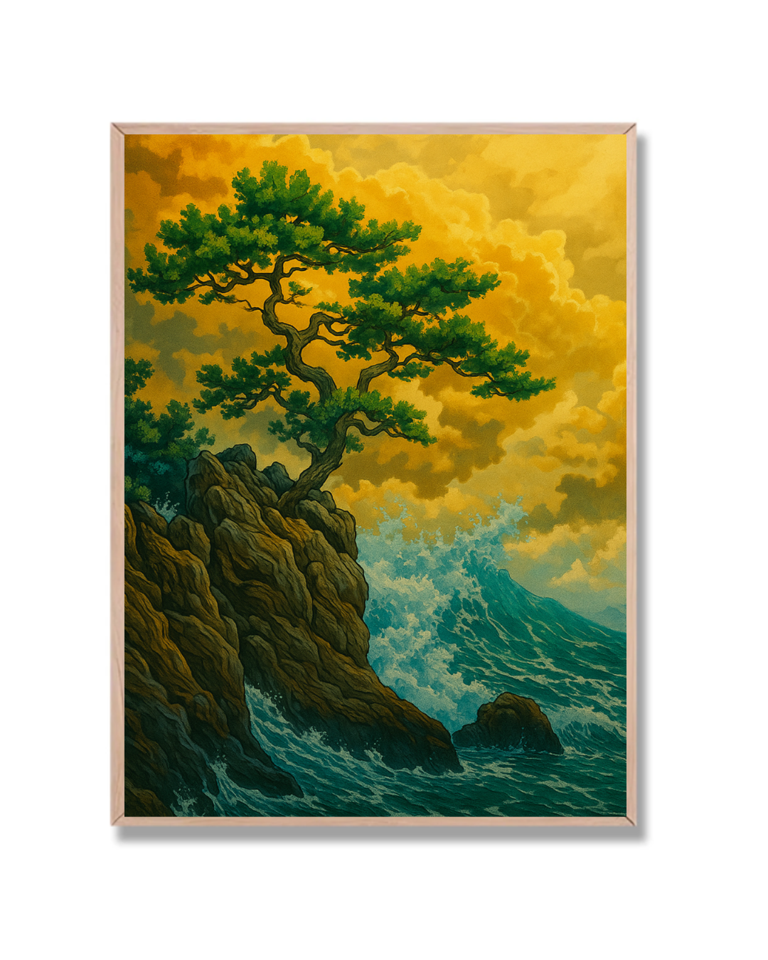 Árbol sobre acantilado