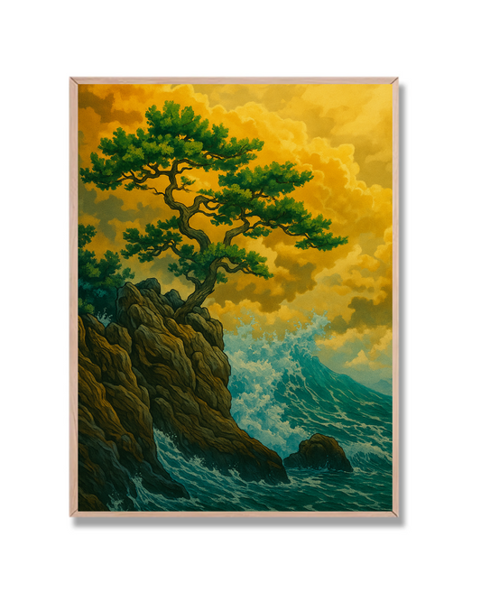 Árbol sobre acantilado