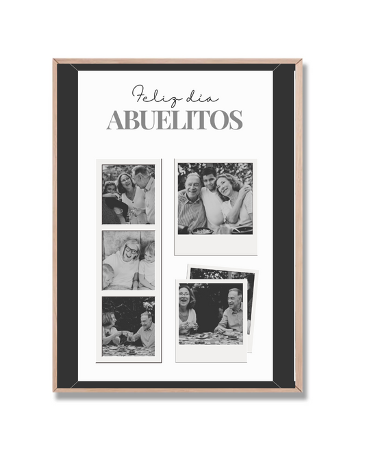 Abuelitos con 4 fotos tuyas a elección