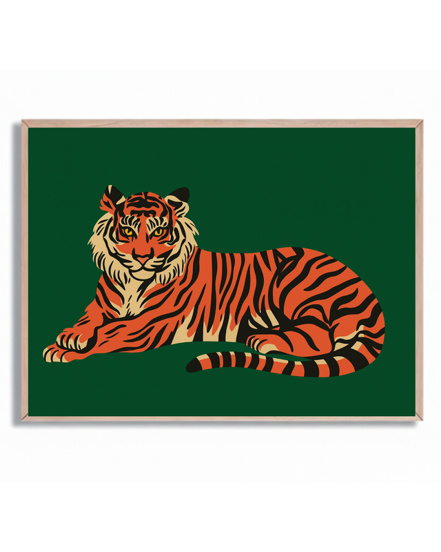 Tigre en Verde