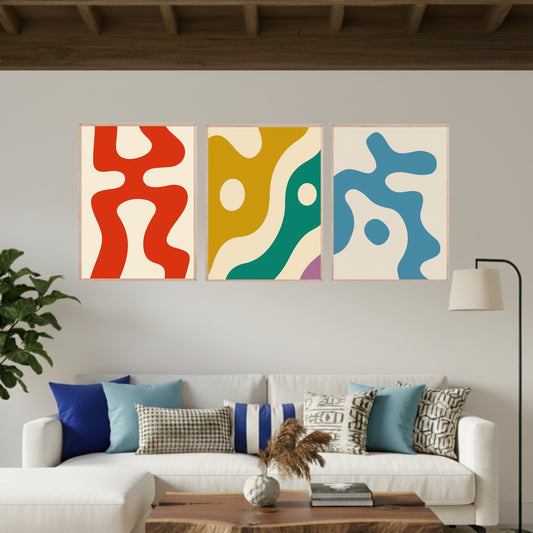 Set de 3 Abstracto #17