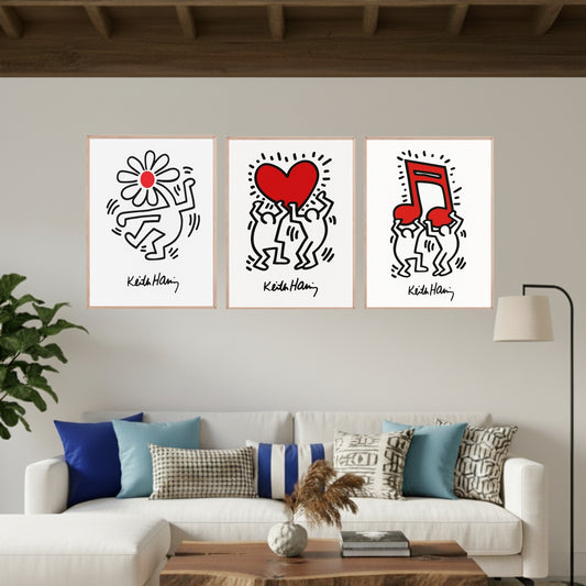 Set de 3 Keith Haring #2