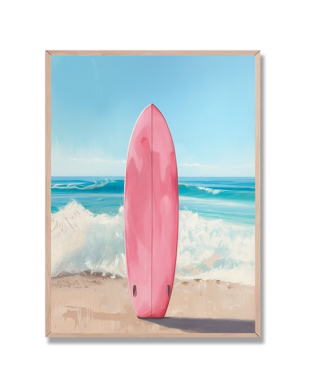 Tabla de surf rosa