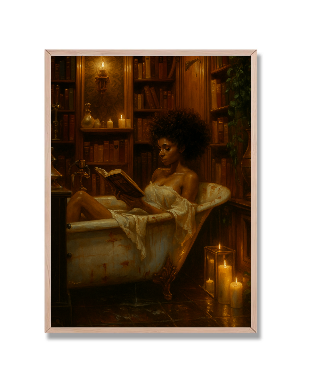 Lectura a la luz de las velas