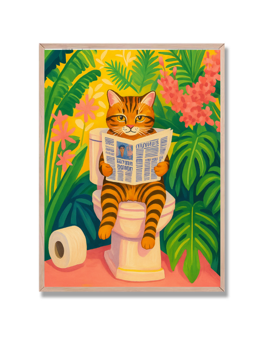 Gato y Periódico