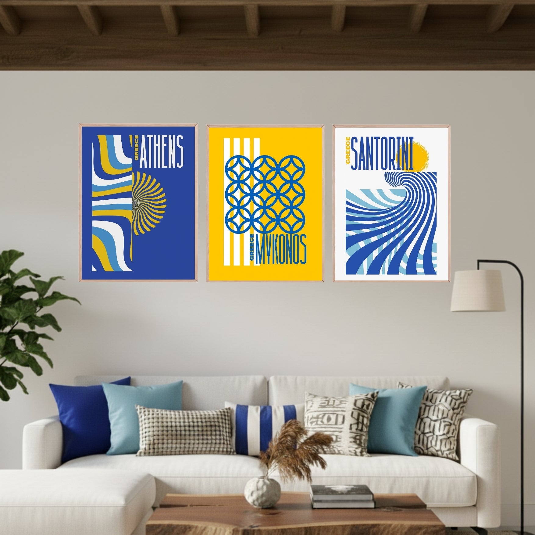 Set de 3 Grecia Retro