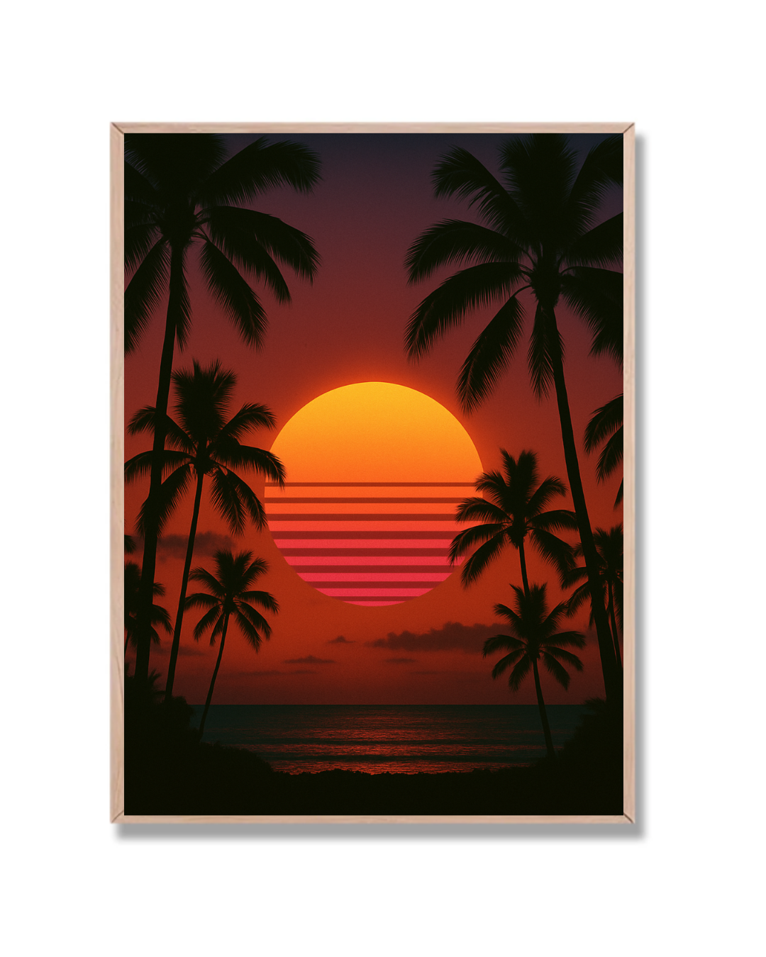 Atardecer Tropical Retro