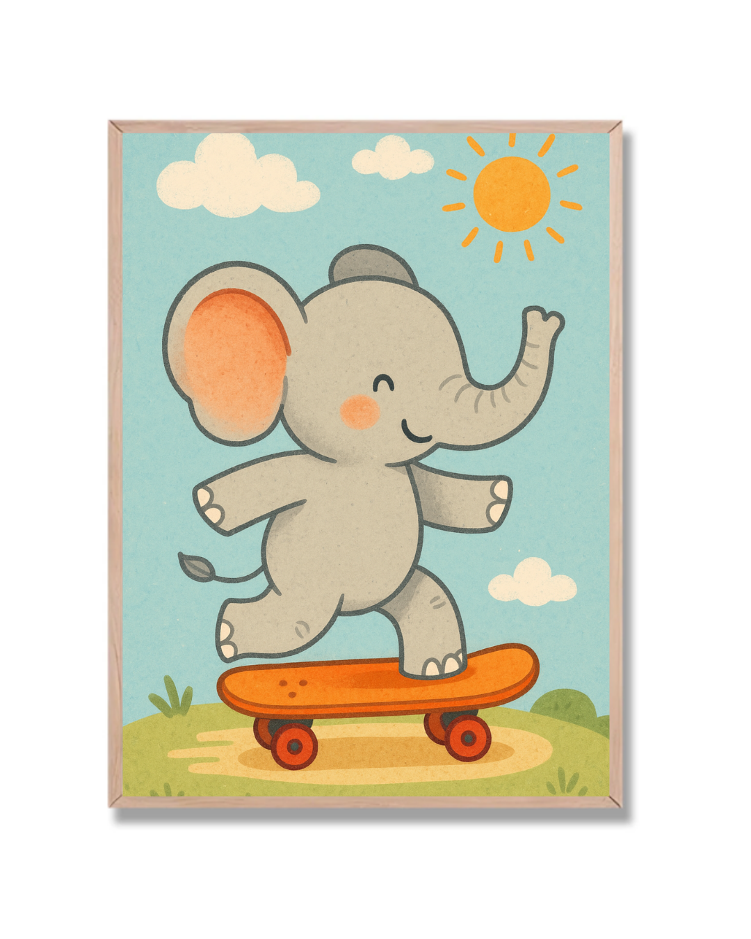 Elefante en Patineta Infantil